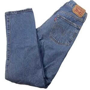 LEVI'S 501  Original Jeans Womens Size 26x30 Distressed Medium Wash Button Fly